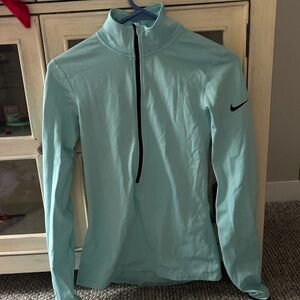 Nike Aqua Blue Half-Zip Top